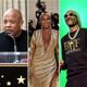 Photo credits, left to right: Kendrick Lamar (Santiago Bluguermann/Getty Images), Dr. Dre (Kevin Winter/Getty Images), Mary J. Blige (Dimitrios Kambouris/Getty Images for The Met Museum/Vogue), Snoop Dogg (Paras Griffin/Getty Images for STARZ), Eminem (Kevin Winter/Getty Images)